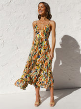 Camisole-Midikleid mit mehrfarbigem Print